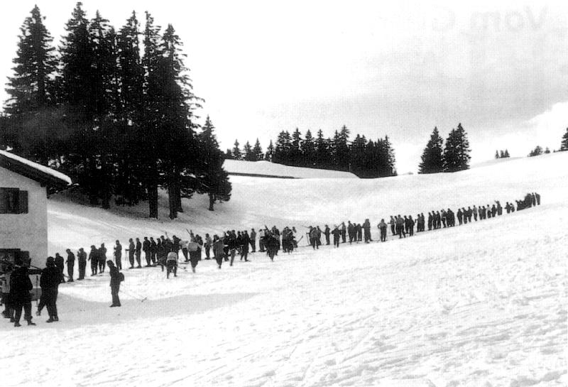 Andrang beim Kreuzlift