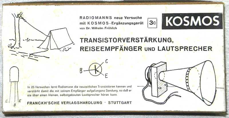 BOÎTES D’EXPÉRIMENTATION KOSMOS Radiomann et RADIO-TECHNIK Transistorverstaerker_deckel